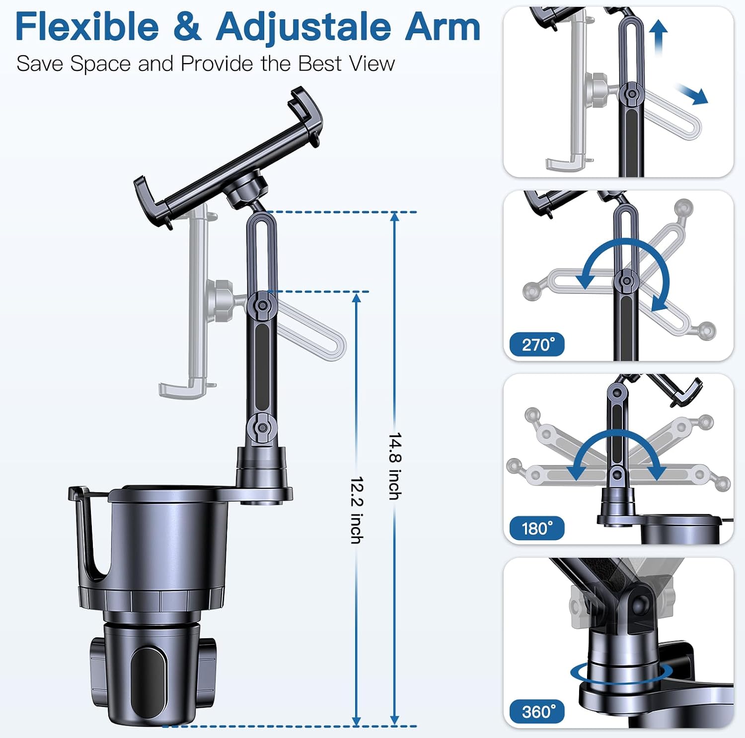 Cup Holder Phone Tablet Mount, - огляд і ціна Trimble Tablet Accessories