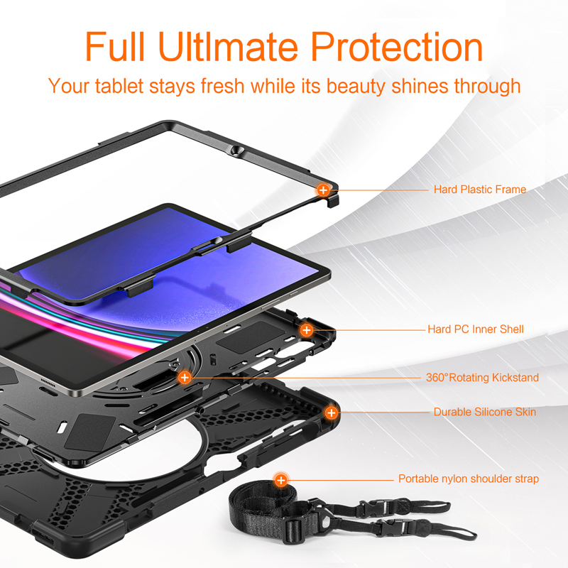 Heavy Duty Shockproof Case For - огляд і ціна Samsung Tablet S9 Accessories