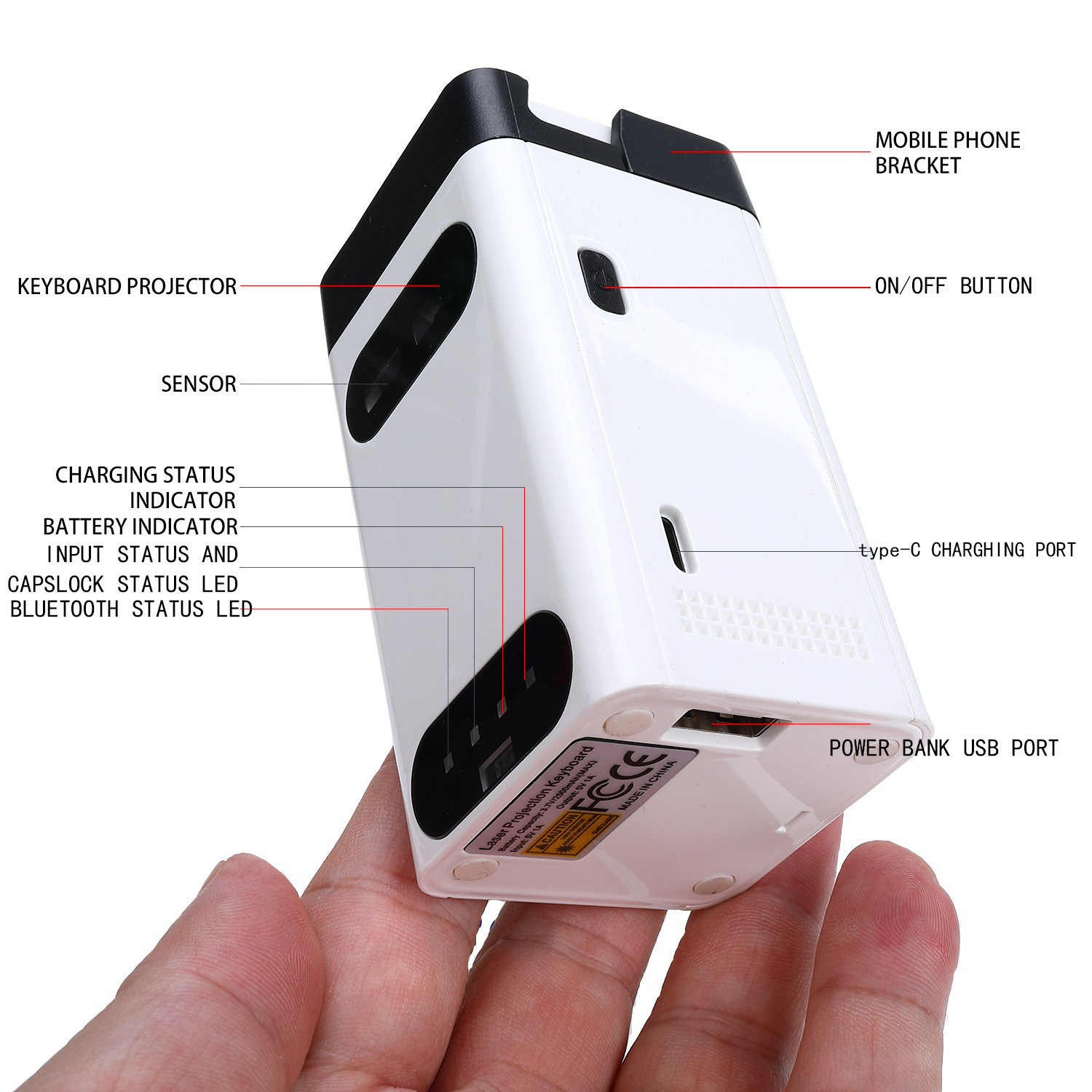 Laser Projection Virtual Keybo - огляд і ціна Bluetooth Trackpad